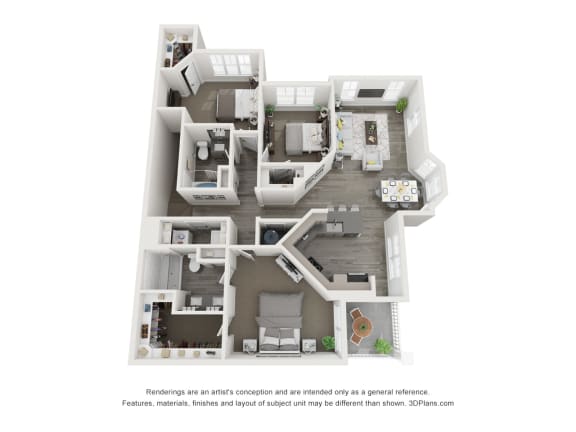 Floor Plan  Five810 Southlands Apartments Diamond Floor Plan