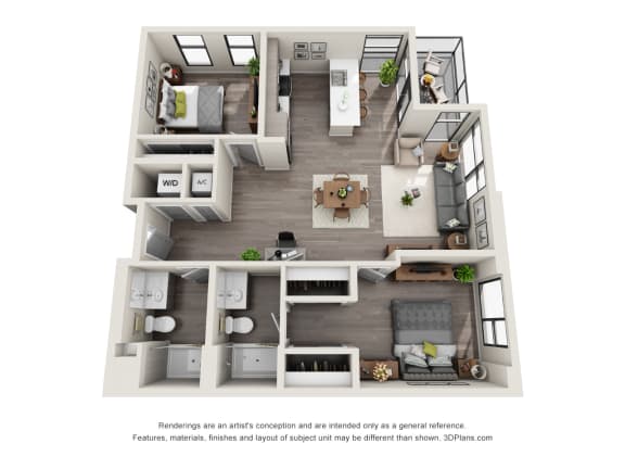 Unit B3 at Topaz Apartments, Los Angeles, CA, 90013