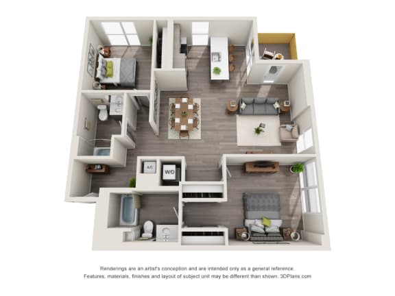 2 bedroom 2 bath