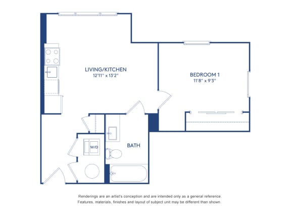 1 bed 1 bath at The Glover House, Washington