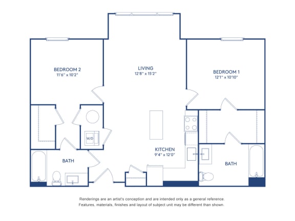 2 bed 2 bath C at The Glover House, Washington, Washington