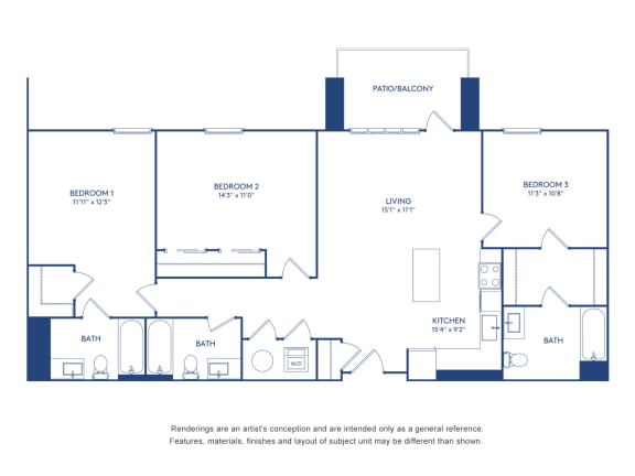 3 bed 3 bath R at The Glover House, Washington, DC