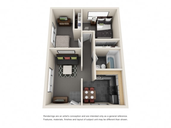 The Hudson 2 Bedroom