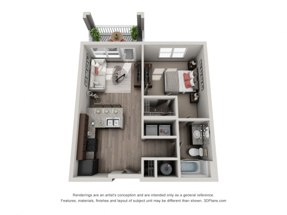 A1 Floor Plan at Mosaic at Levis Commons