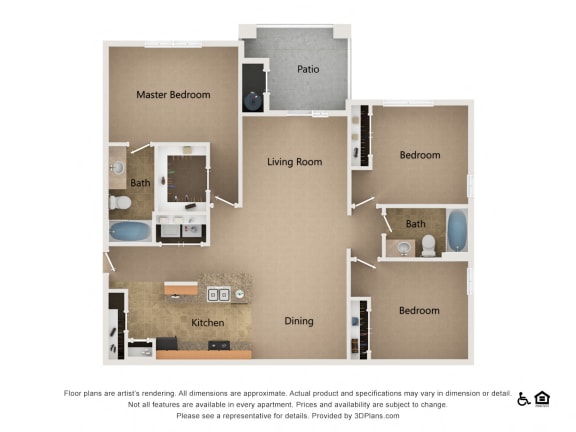 Floor Plan  The Grandview at Lake Murray|The Murray 3x2 Porch