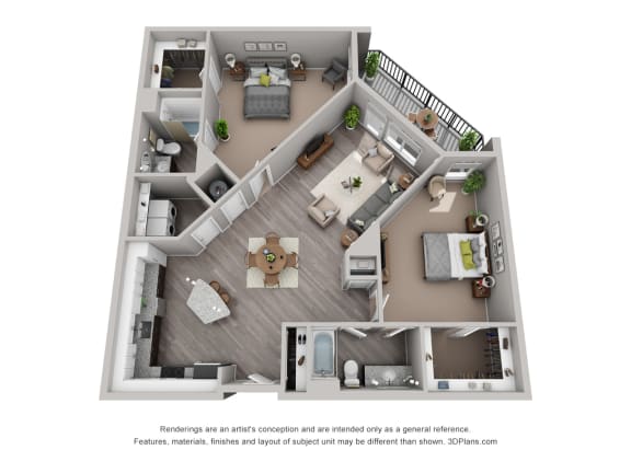 Peterson Modern Floor Plan at CityWay, Indiana, 46204