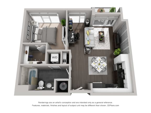 Chatam Floor Plan at CityWay, Indianapolis, Indiana