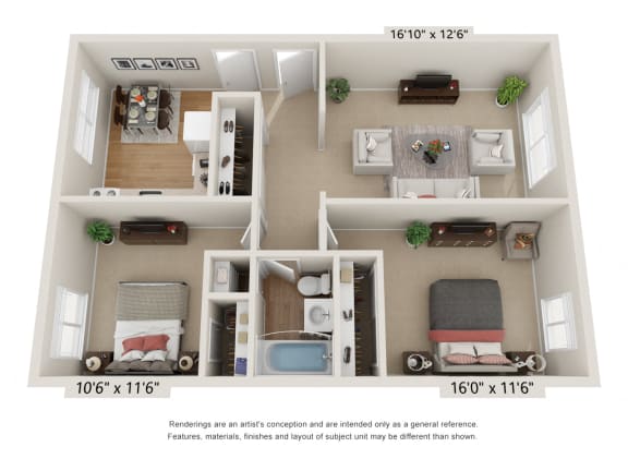 RH2A Floor Plan at Rose Hill Estates, Connecticut