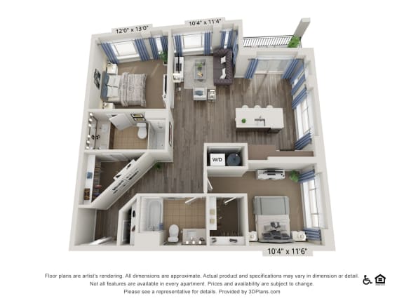 Floor Plan  Shadow-Mountain-2BD