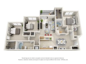 3 bed 2 bath at Preserve  at Mill Creek, Buford, GA 30519