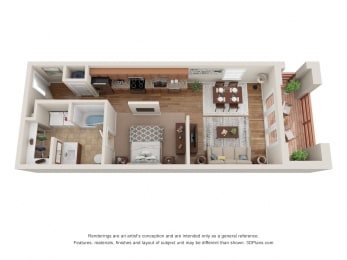  Floor Plan S2 Studio / One Bath