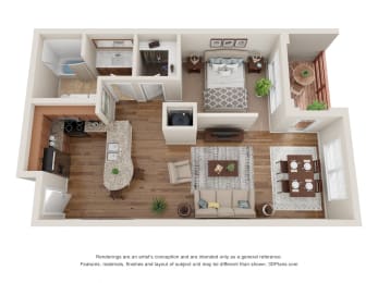  Floor Plan S2A Studio / One Bath