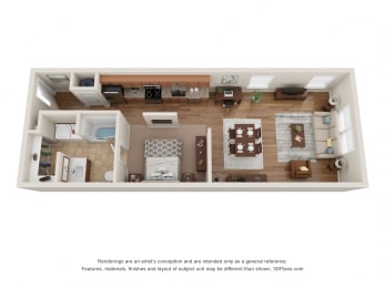  Floor Plan S4 Studio / One Bath