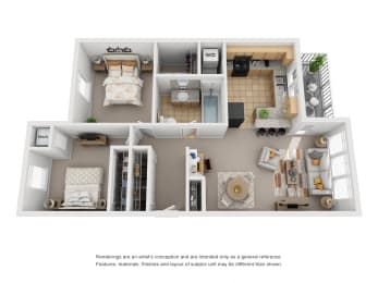 Two Bedroom | One Bathroom