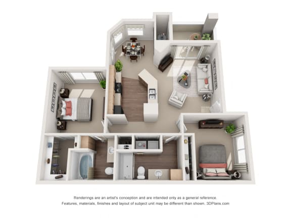 The Sauvignon - 2 Bed/2 Bath