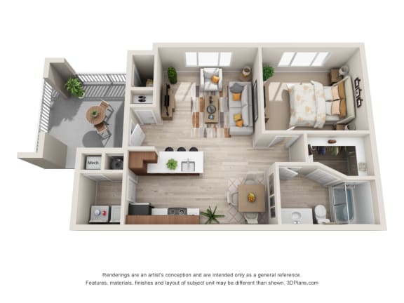 A1 - 1 Bed 1 Bath