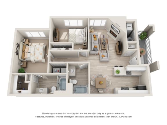 B2 - 2 Bed 2 Bath