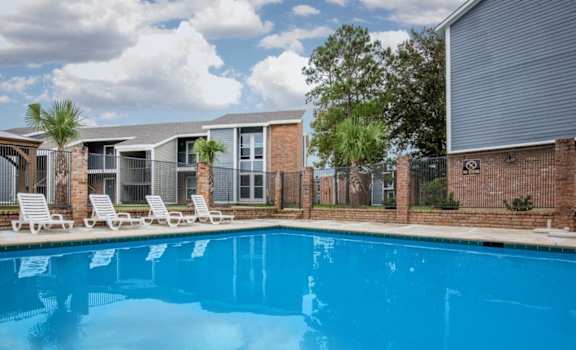 the swimming pool at our apartments