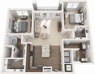 Luxurious 2 bedroom apartment in Malvern, PA.