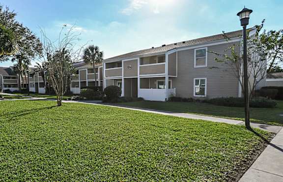 our apartments are equipped with a spacious yard and green grass