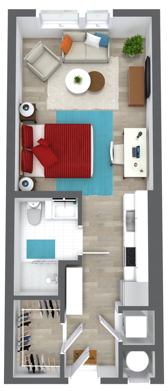 S1 Floor Plan at Union 346, Somerville Massachusetts