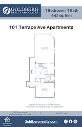  Floor Plan One Bedroom 1 bath
