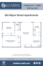  Floor Plan Two Bedroom 1 bath