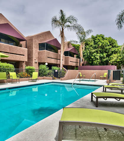 Swimming Pool at Desert Flower Apartment Homes.