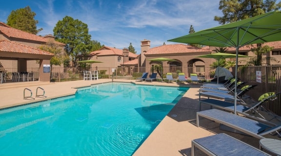 Swimming Pool With Relaxing Sundecks at Salado Springs, Tempe