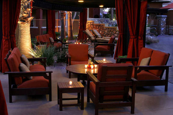 Poolside Cabanas at Glendale AZ Apartments near Foothill Dog Park