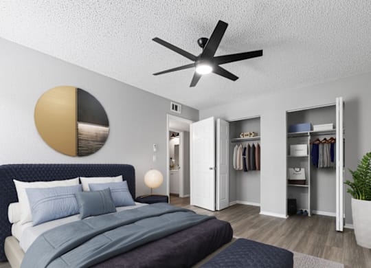 Modern Bedroom at City-Base Vista, Texas