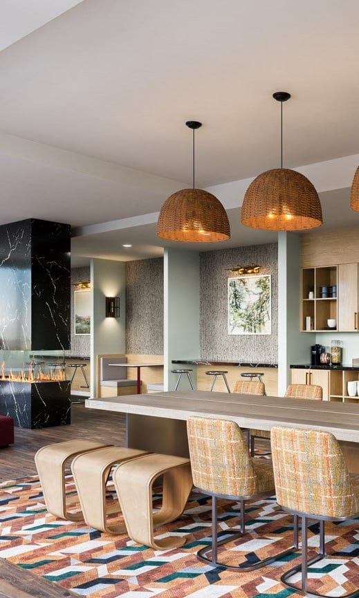 Social Lounge at 23rd Place Apartments, Chicago, Illinois