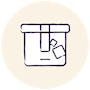 A drawing of a box with a ribbon and a bow.