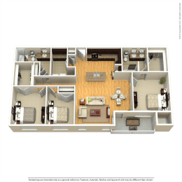 C1 Floor Plan at Discovery at Craig Ranch, McKinney, Texas