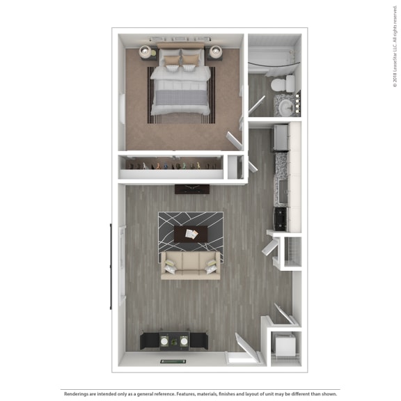 a floor plan of a 1 bedroom apartment at the berkeley