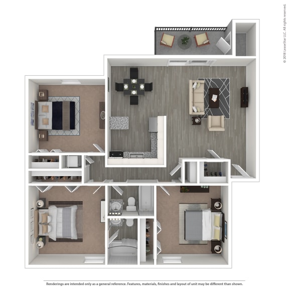 a floor plan of a 1 bedroom apartment