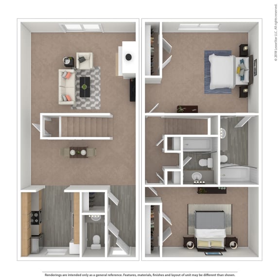 the floor plan of fountain court apartments grove at The Courtyards of Chanticleer, Virginia Beach, VA
