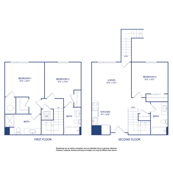 3 bed 3 bath A at The Glover House, Washington, Washington