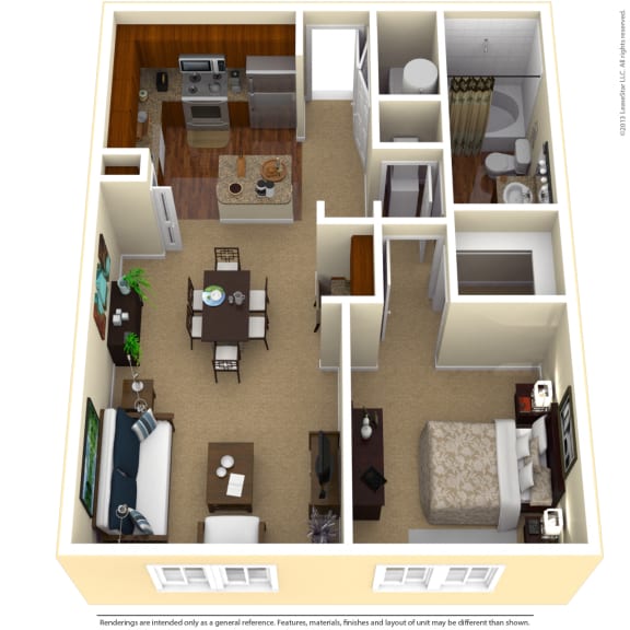 Floor Plan  1 Bedroom Floor Plan