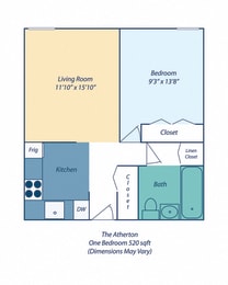 One Bedroom Apartment at The Atherton in Haverhill MA