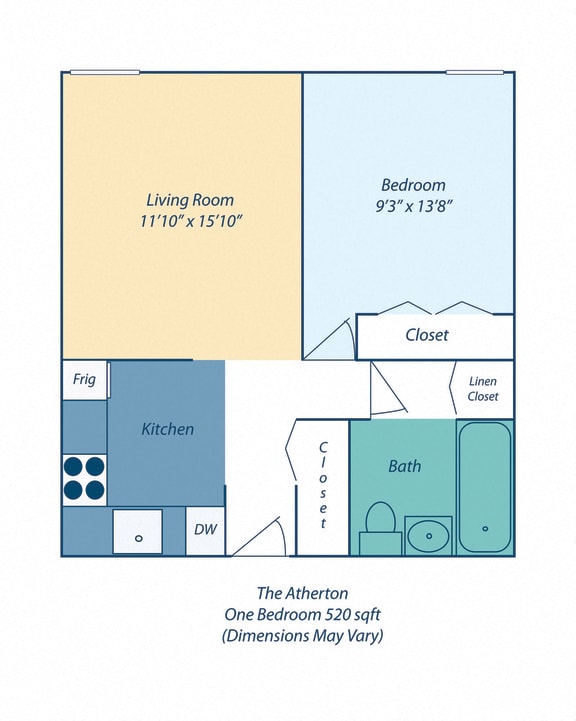 One Bedroom Apartment at The Atherton in Haverhill MA