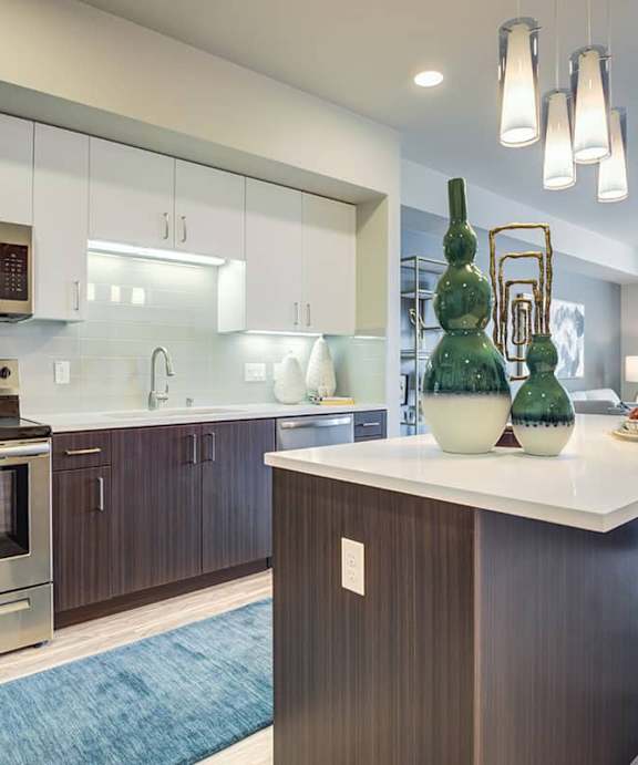Modern and Bright Kitchen at Renaissance Square, California