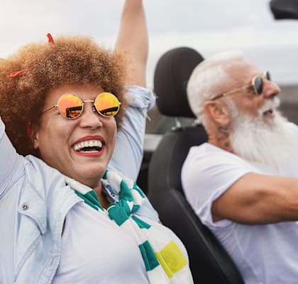 Couple driving a car  at Heron Pointe, Miramar, 33025