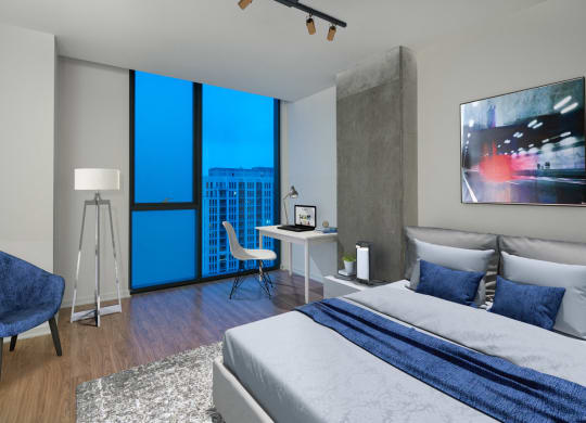 Large Comfortable Bedrooms at One 333, Chicago