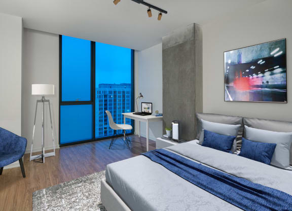 Large Comfortable Bedrooms at One 333, Chicago