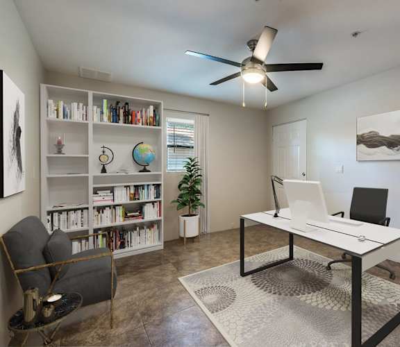 Living Room at Dolce Villagio Townhomes, Tempe, Arizona