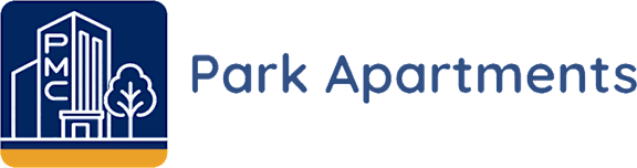 The image is about Park Apartments and features a building with a tree and a recycling symbol.