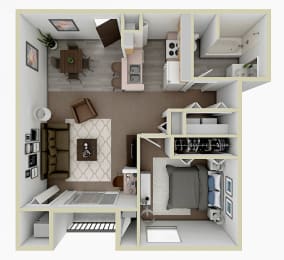 1 bedroom apartment floor plan