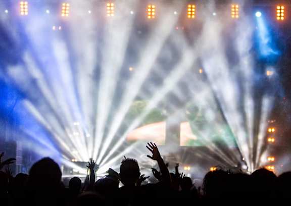 Flash Lights During Concert at Casa Estilo Apartments, Chula Vista, 91910