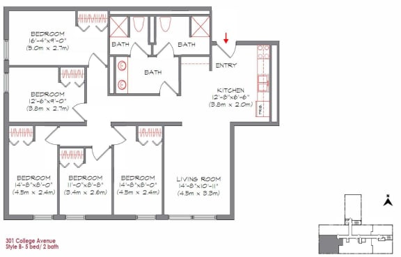 a floor plan of a house